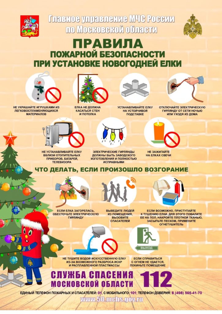 Методически рекомендации МЧС по подготовке к проведению новогодних праздников.